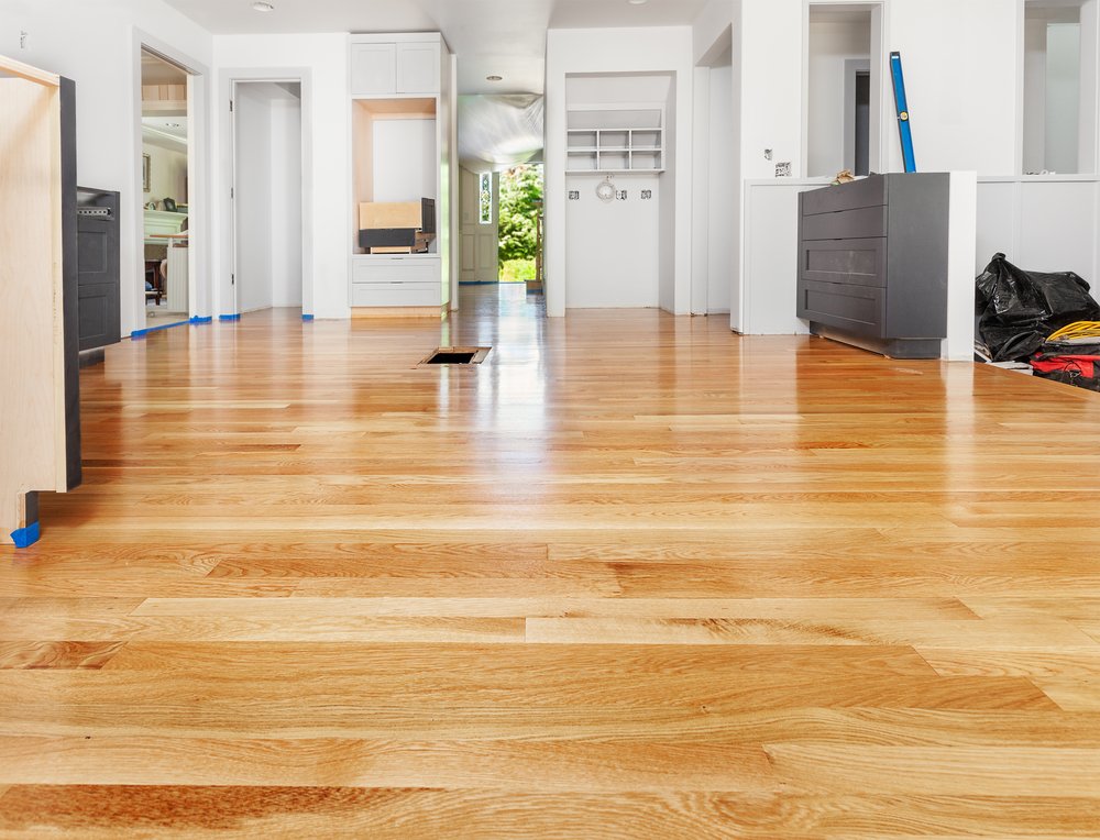resurfaced hardwood floor